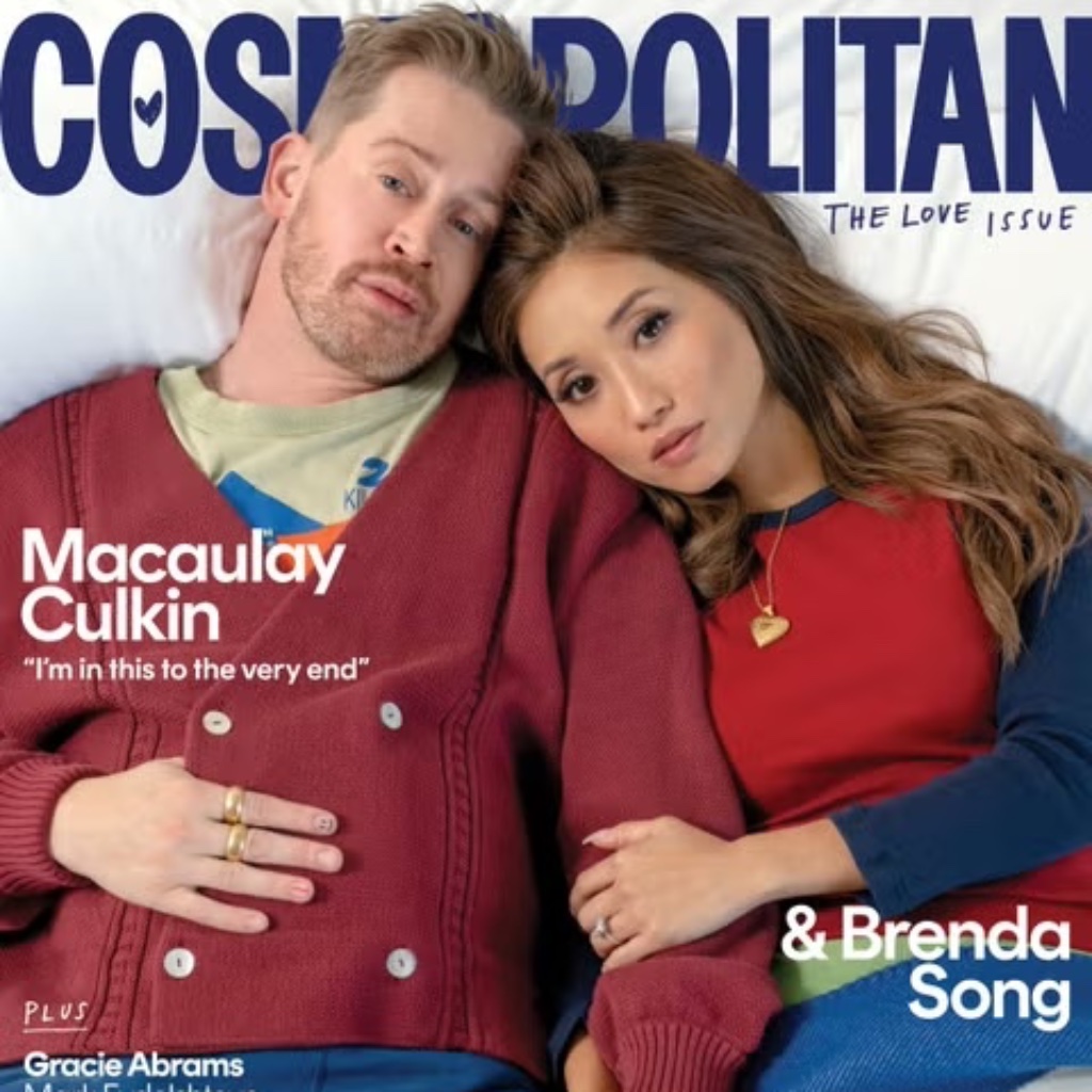 Cosmopolitan Magazine Spring 2025  Macaulay Culkin  Brenda Song Cover